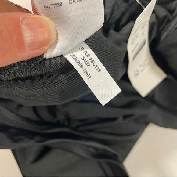 New J Crew Ruched V Neck One Piece Size 2 Black - Picture 6 of 6